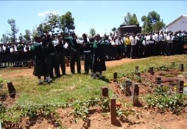 Women and students participating in a community learning activity